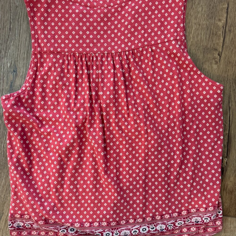 LUCKY BRAND Women’s Sleeveless Graphic Print Top Size Med NWOT - Picture 3 of 7